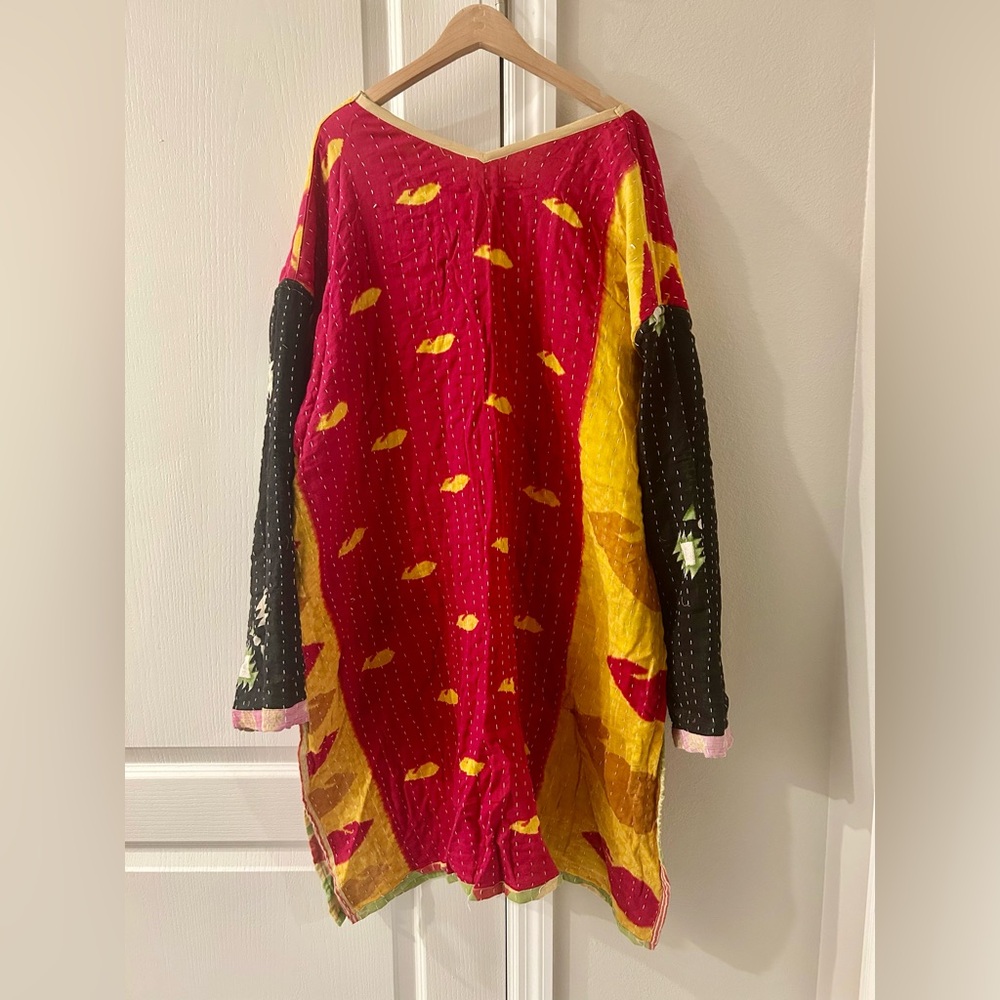 Colorful Kantha Long Sleeve Tunic - Picture 5 of 7